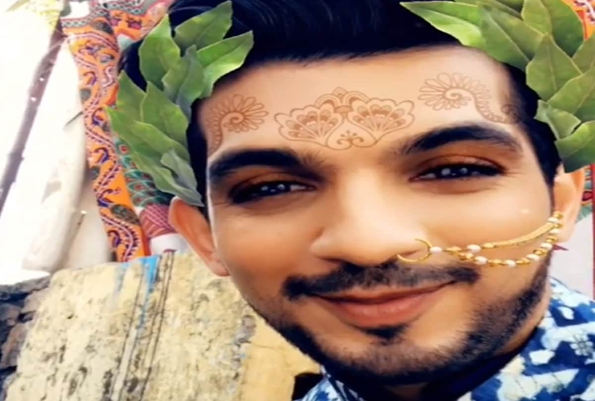 Arjun Bijlani enjoyed on Ishq me Marjawa set