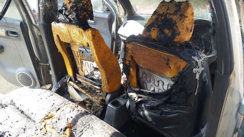 The girl died in burning car, she died
