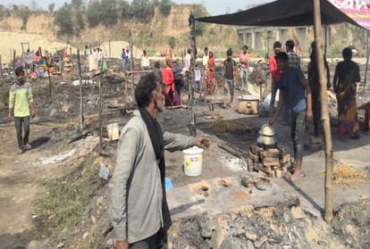 60 slums of migrants reduced to ashes at una