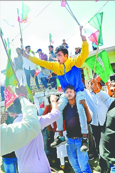 Protester arrested during Gairsain Assembly Session 2018