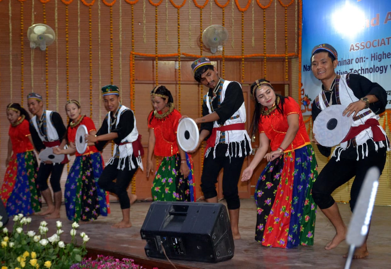Cultural programme organised in central university for tibetan studies at sarnath