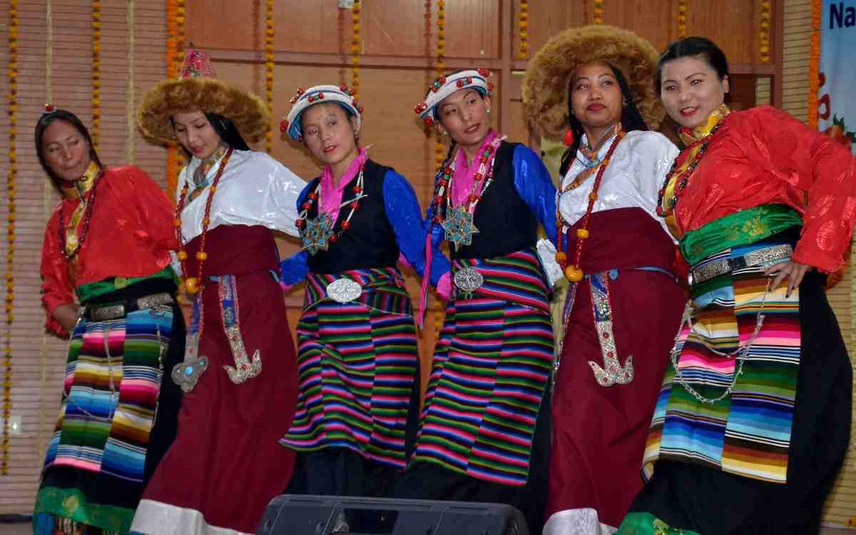 Cultural programme organised in central university for tibetan studies at sarnath