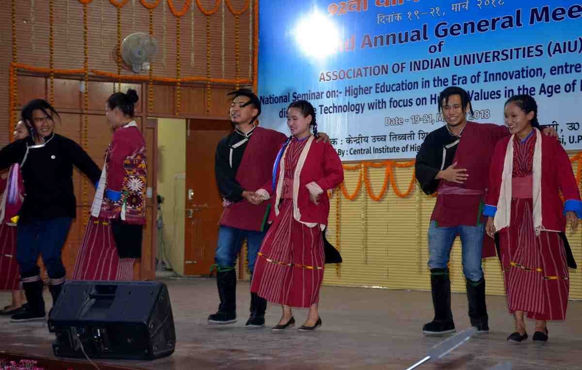 Cultural programme organised in central university for tibetan studies at sarnath
