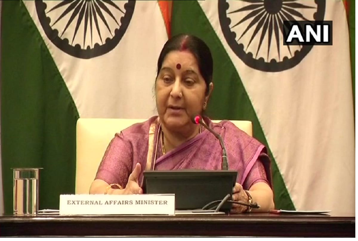 Sushma Swaraj condemn Congress to lok sabha disruption on mosul 39 indian killed