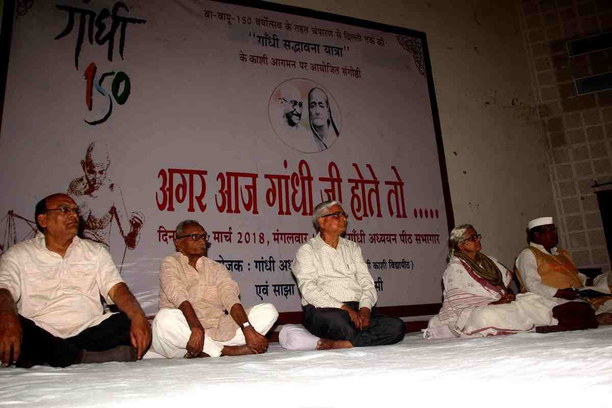 Gandhi sadbhavna yatra reach kashi from champaran