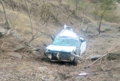 three died in a car accident at chopal shimla