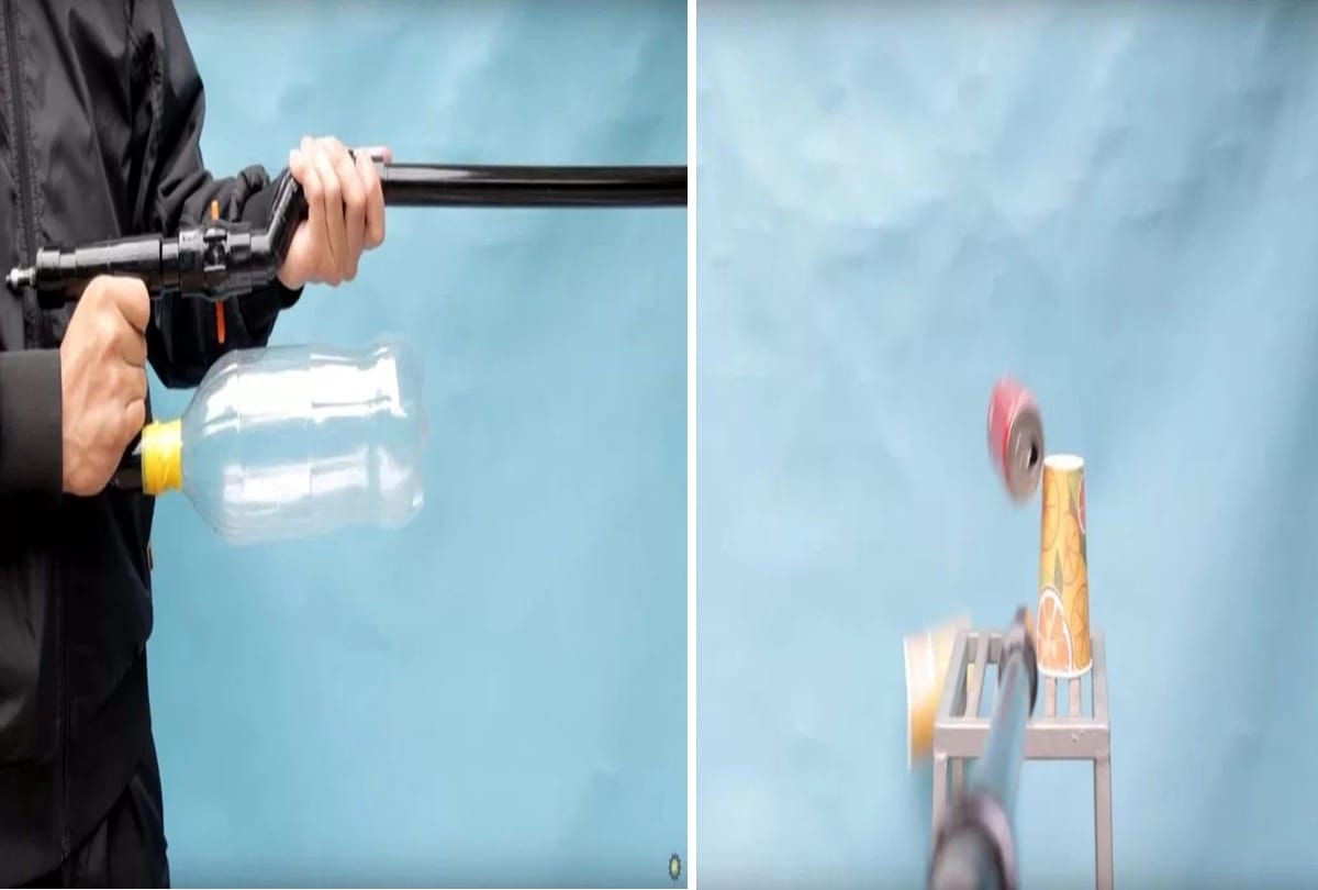 Kids learning making Dangerous air gun on youtube