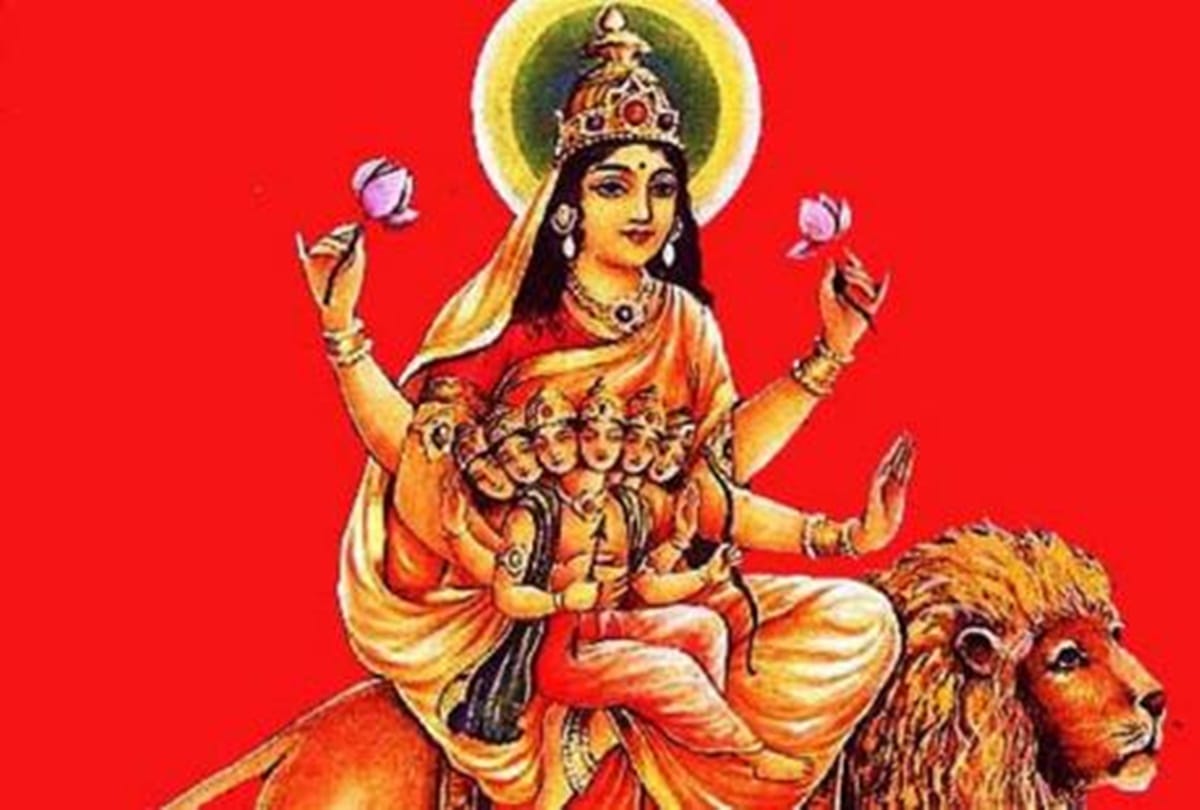 pooja of mother kushmanda for freedom from corona disease