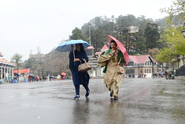 Fresh rain hailstorm snowfall in himachal pradesh