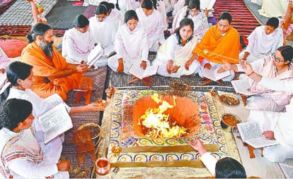 Ramdev sannyasa Initiation campaign in rishigram start in haridwar