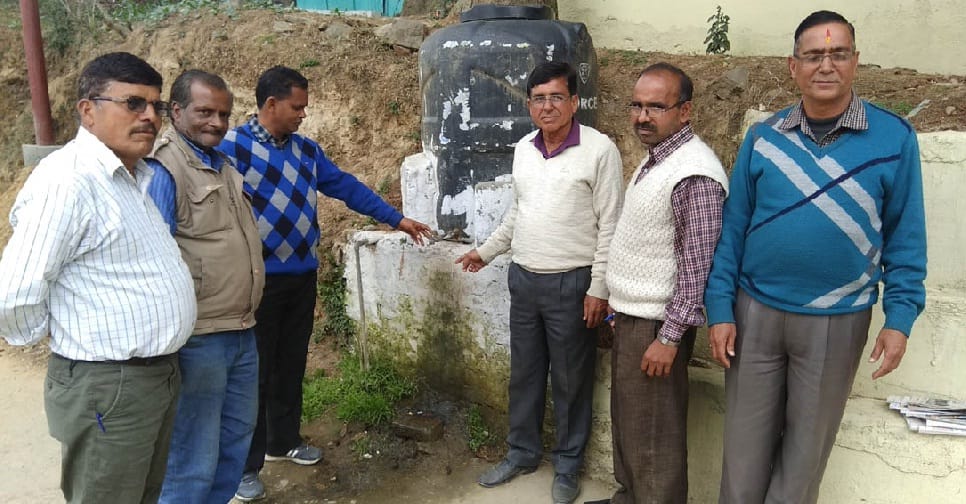 Show-piece roadway station's drinking water tank