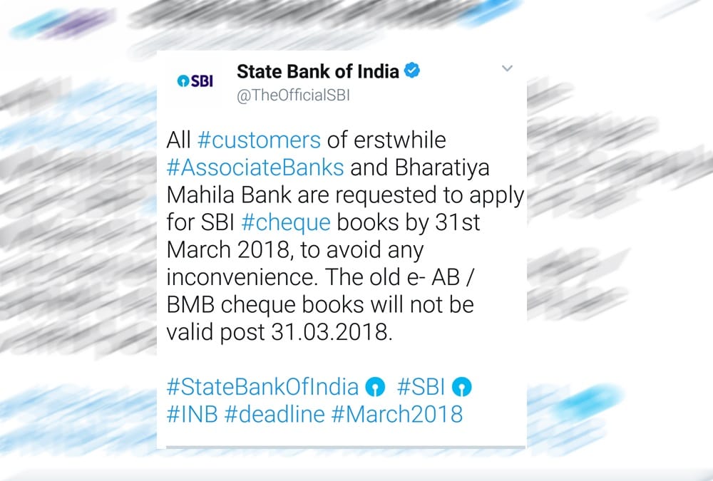 Sbi Big Warning to customers about cheque