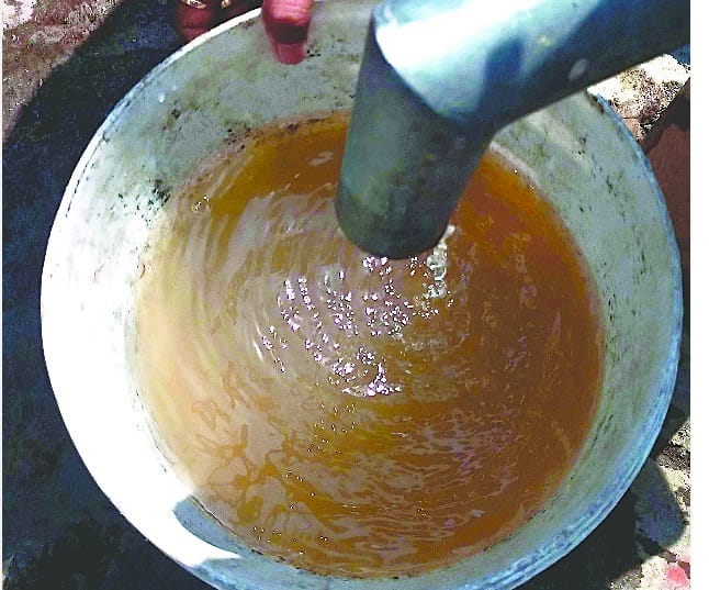 officers taken samples of water and soil