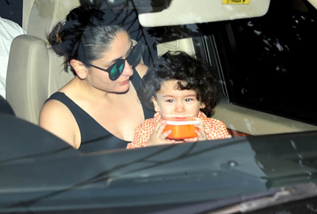 taimur ali khan wouldnt stop crying Kareena Kapoor Khan tries to cheer 