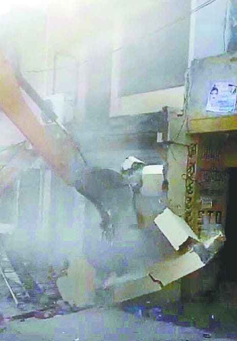 Encroachment from JCB was broken and it became a ruckus