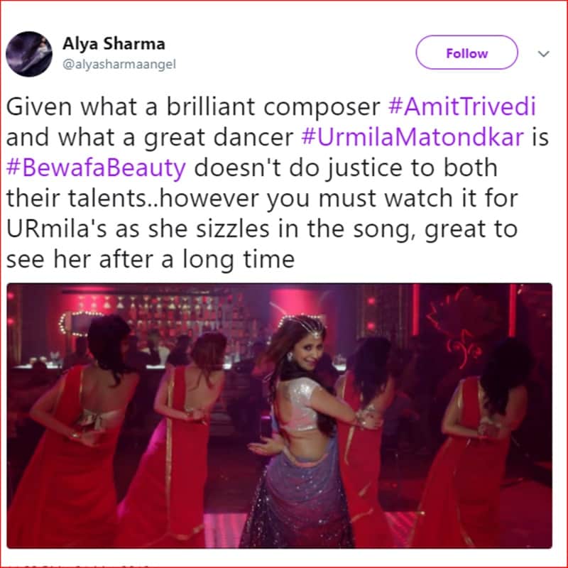 This is how social media reacts after Blackmail Bewafa Beauty song release of Urmila Matondkar