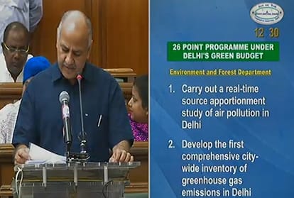 delhi government presented first green budget 2018-19