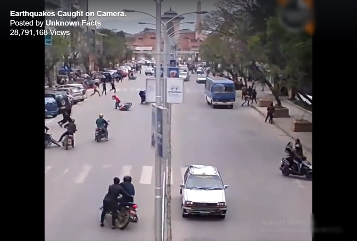 See This shocking earthquake video viral on social media
