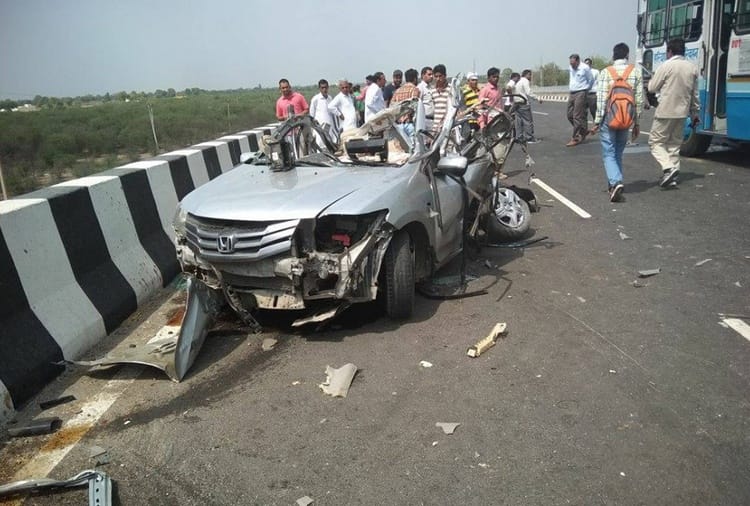 Five People Residents of Fatehabad Killed in Bus and Car Collision in Hisar