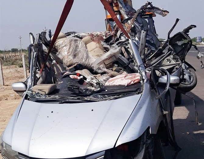 Five People of a Family Killed in Bus and Car Collision in Hisar