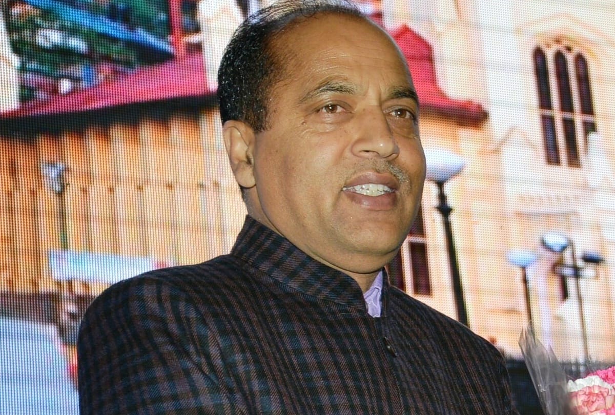CM Jai Ram Thakur in Janmanch at Seraj Mandi in Himachal Pradesh