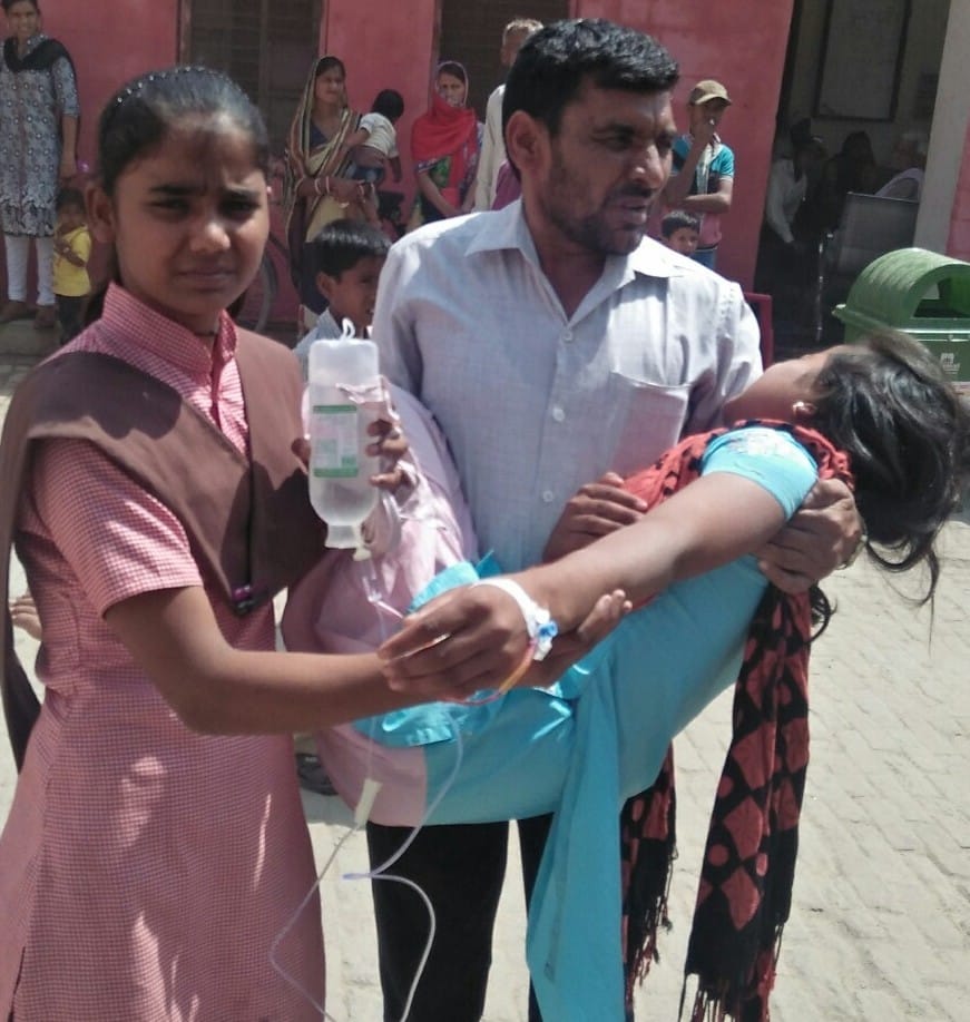 कस्तूरबा विद्यालय की छात्राओं की फिर बिगड़ी सेहत
