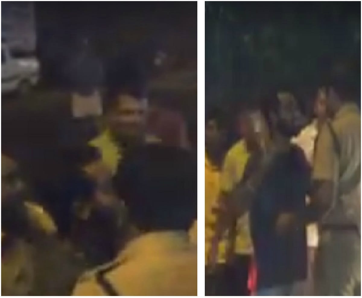 kerala police manhandled man in thrissur, public came to protect him