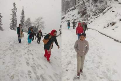 Fresh snowfall Rain in himachal pradesh manali kullu chamba
