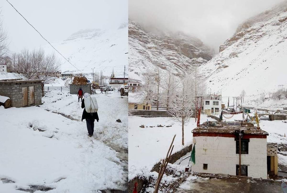 Fresh snowfall Rain in himachal pradesh manali kullu chamba