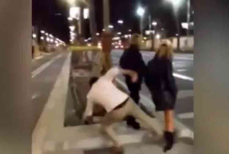 in spain man kicked a woman for making a viral video now pay 45 lack rupees