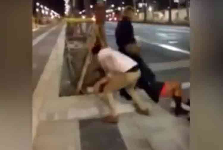 in spain man kicked a woman for making a viral video now pay 45 lack rupees