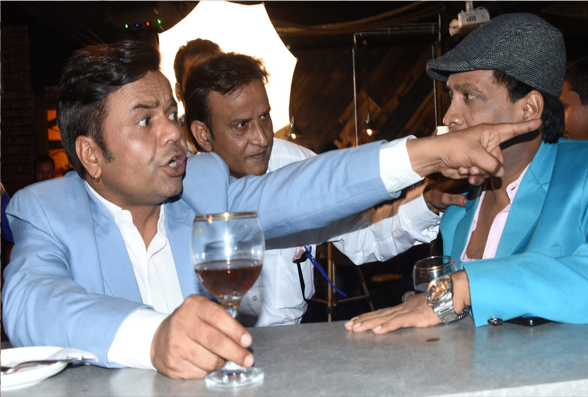 rajpal yadav and suneel pal in kanpur 