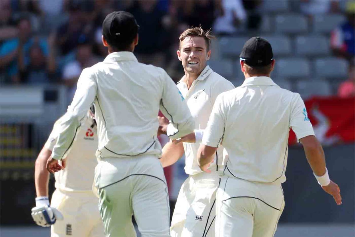 England vs new zealand 2nd test day 1 Tim Southee takes five wickets
