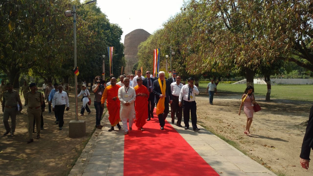 german president start his five day india visit with varanasi