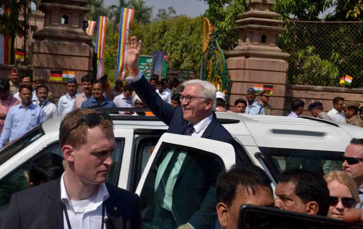 German president had lunch at hotel taj in varanasi