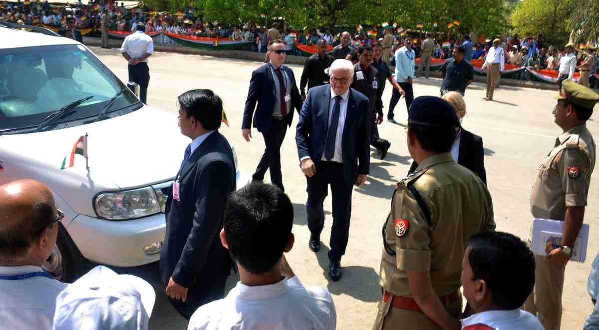 German president had lunch at hotel taj in varanasi
