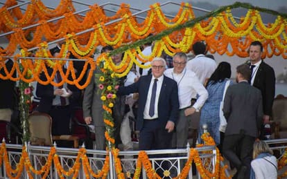 German president watch ganga arti and said wow wonderful