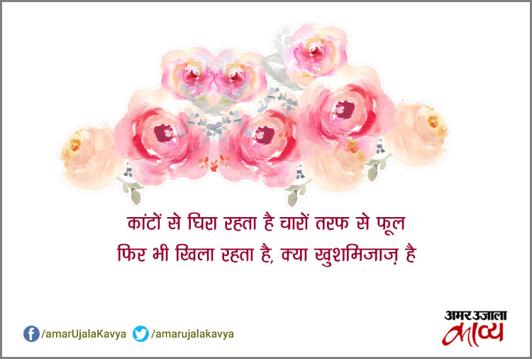 Top Beautiful Sher On Flower - Amar Ujala Kavya - 'फूल' पर ये हैं 18 ...
