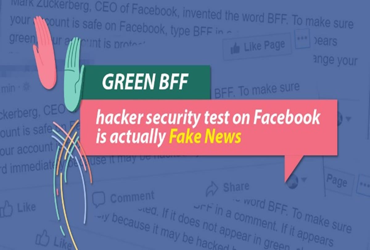 Fact check about typing bff on facebook