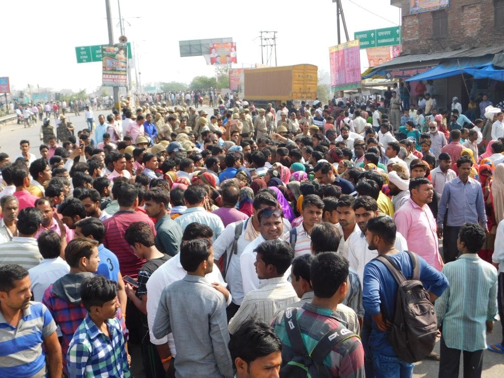 mainpuri young man died after being shot