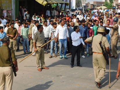 mainpuri young man died after being shot