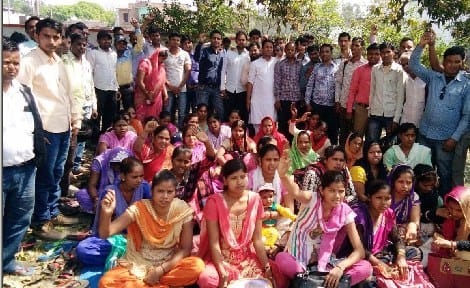 Protest over literacy test