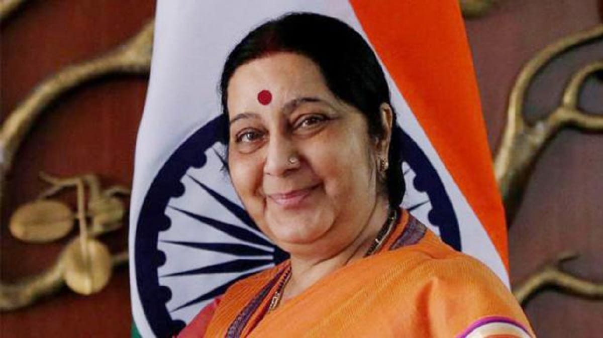 Sushma Swaraj retweets Congress poll