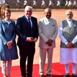 फ्रैंक-वाल्टर स्टेनमियर, पीएम मोदी और रामनाथ कोविंद के साथ