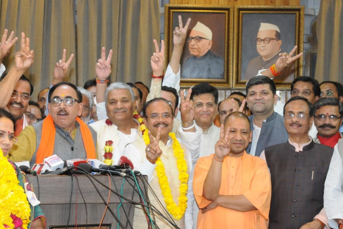 bjp replied to opposition by winning nine seats in rajyasabha