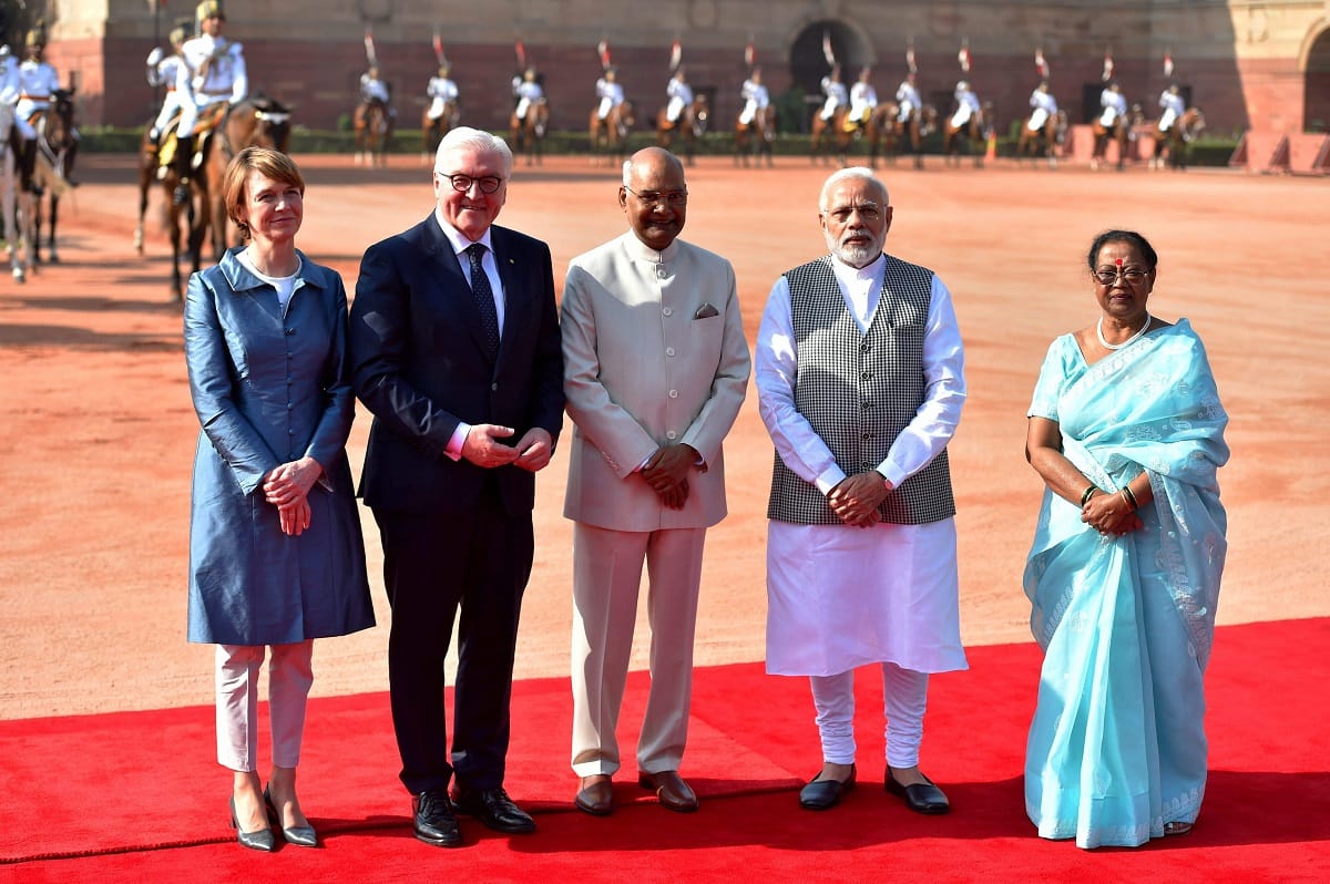 President of Germany, Frank-Walter Steinmeier meets PM Modi and President Ram Nath Kovind