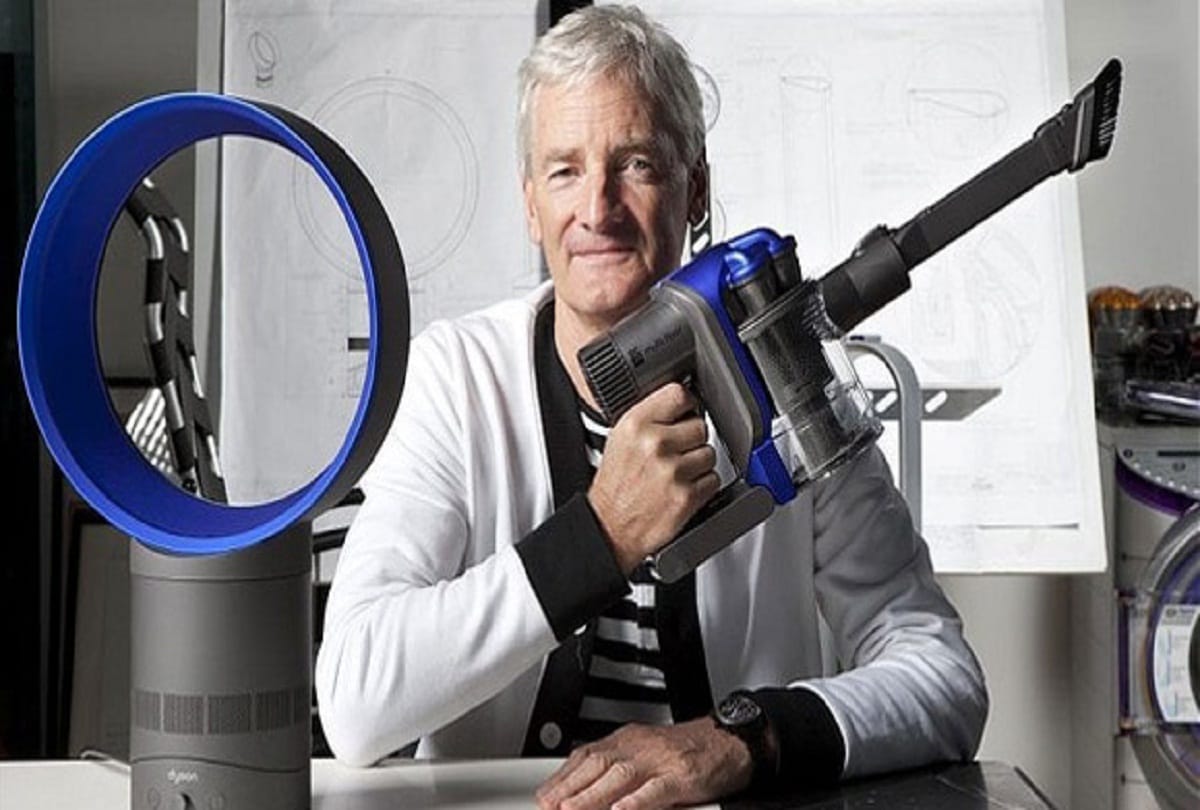 biography of James Dyson- British inventor, industrial designer and founder of the Dyson company