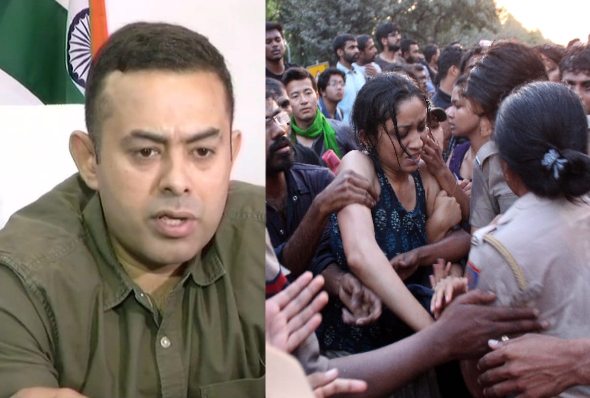 delhi police apologises for misbehave with journalist at jnu student protest says it was confusion