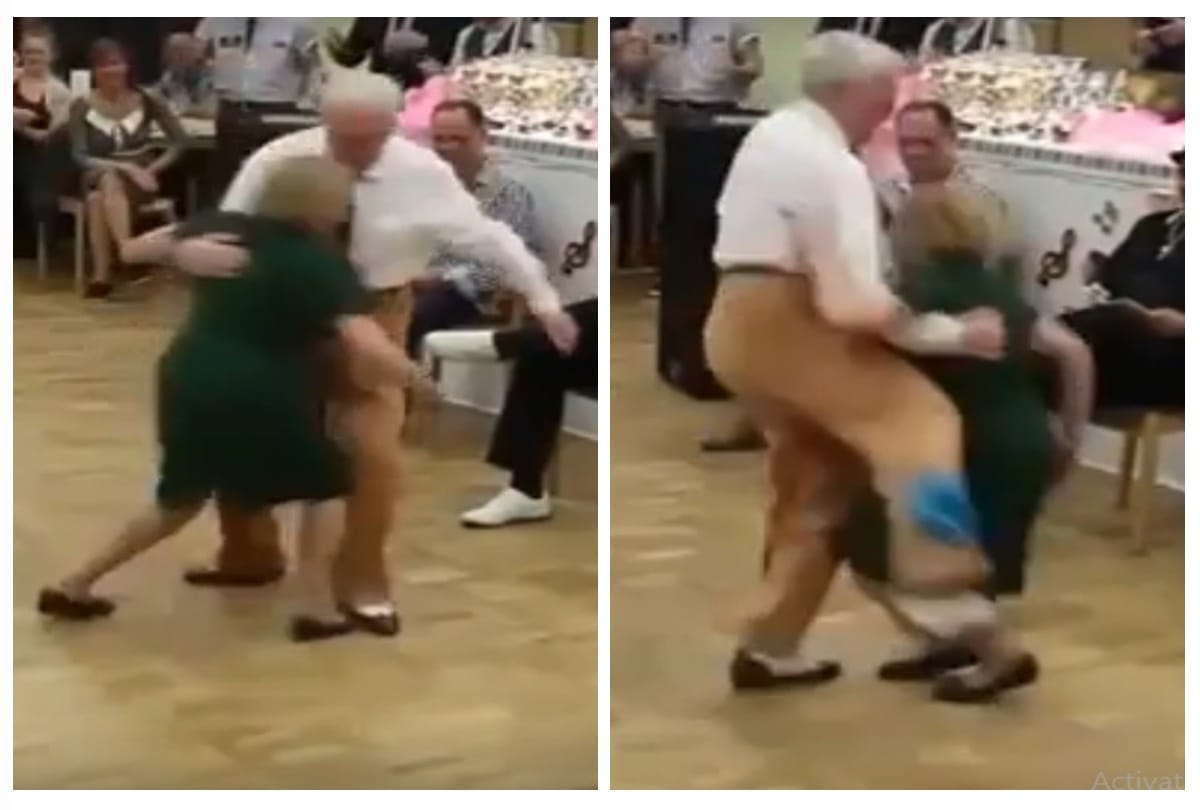 Video viral of a old age couple who is dancing like youngsters