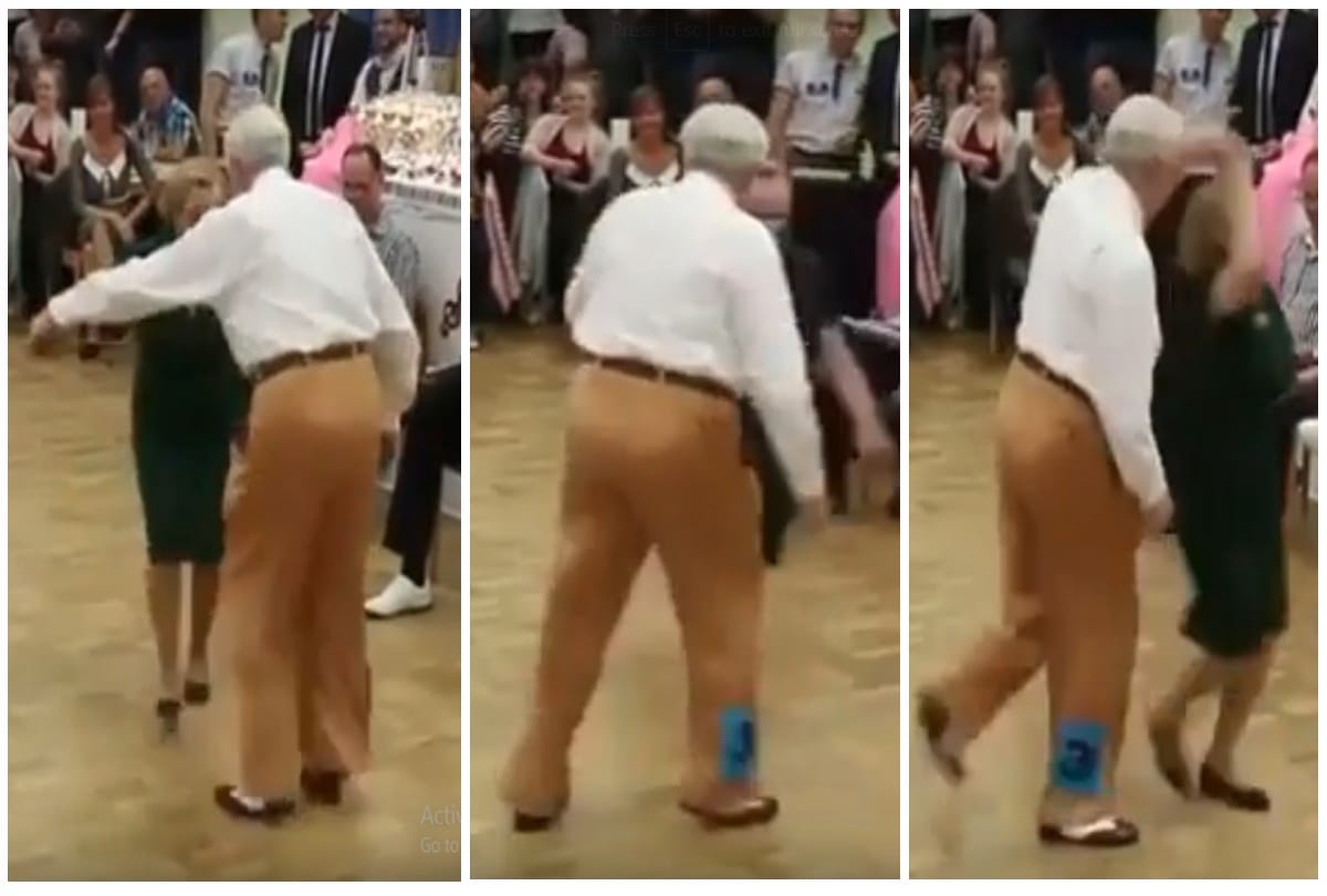 Video viral of a old age couple who is dancing like youngsters